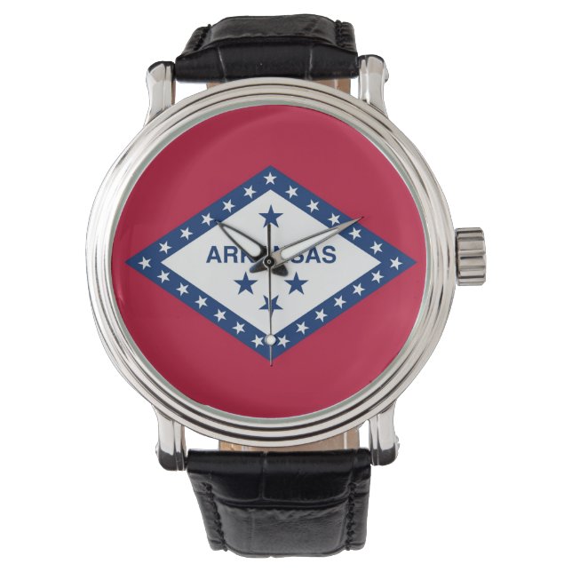 Patriotic, special watch with Flag of Arkansas (Front)