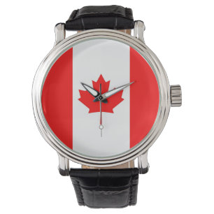 Patriotic, special watch with Flag of Canada