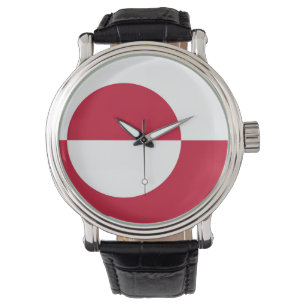 Patriotic, special watch with Flag of Greenland