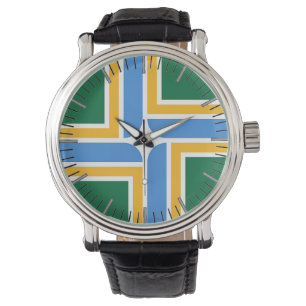 Patriotic, special watch with Flag of Portland