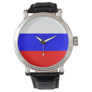 Patriotic, special watch with Flag of Russia