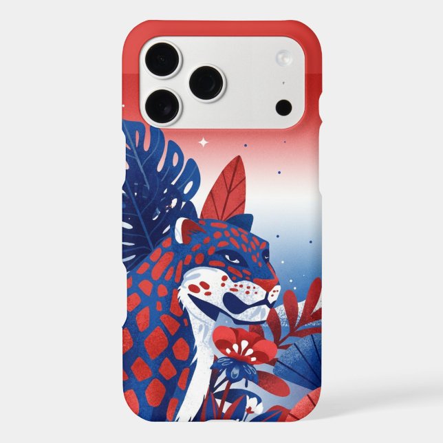 " Patriotic Spirit" (“Fierce beauty, painted in red and blue.”)
