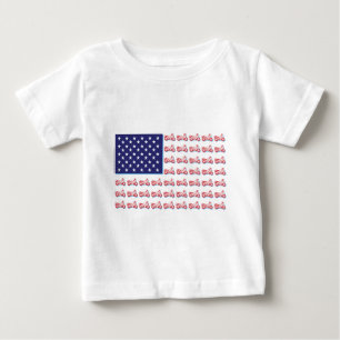 Patriotic Sport Bike Baby T-Shirt