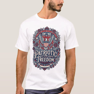Patriotic Spring Garden Vector Graphic Tee