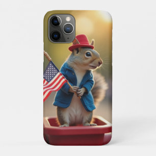 Patriotic Squirrel iPhone 11 Pro Case