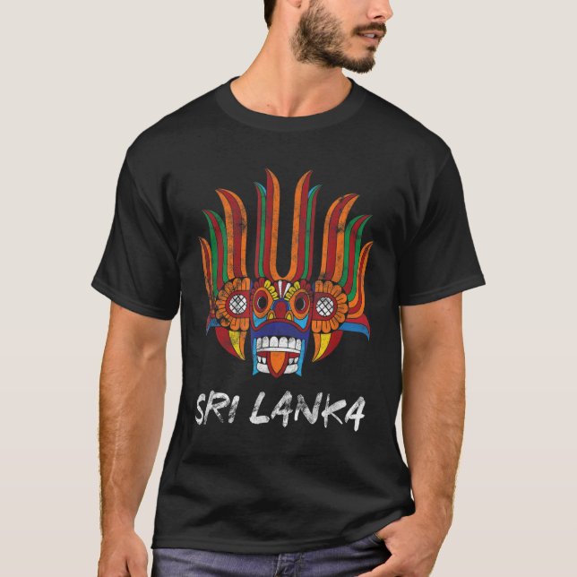 Patriotic Sri Lanka Holiday Sri Lankan Tribe Festi T-Shirt (Front)