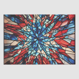 Patriotic Stained Glass Tissue Paper