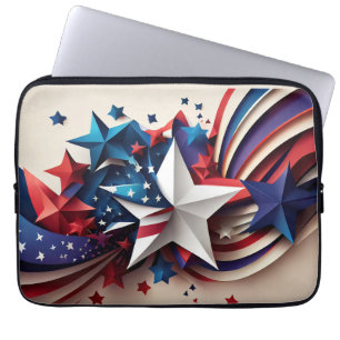Patriotic Star Laptop Sleeve