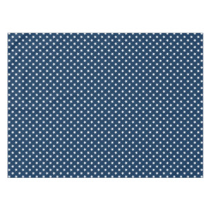 Patriotic star pattern tablecloth for 4th of July