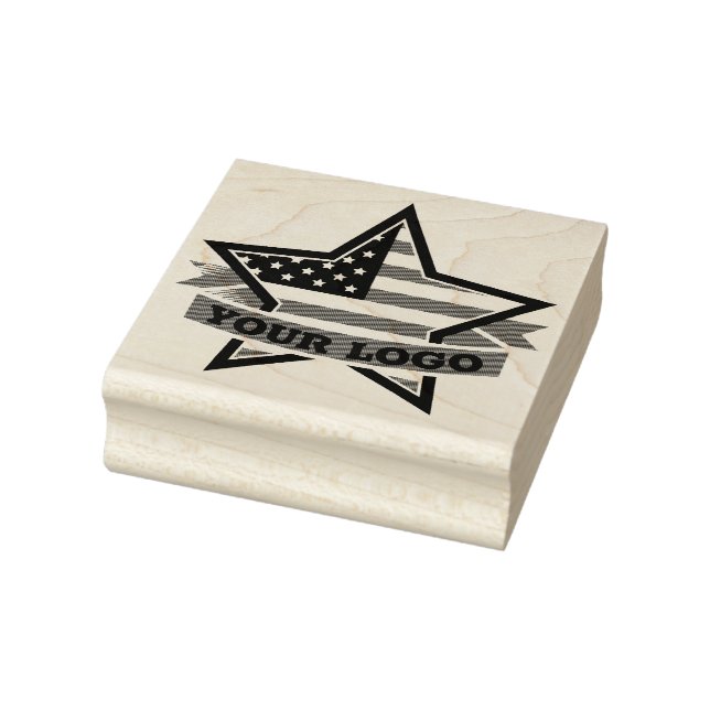 Patriotic Star Rubber Stamp (Stamp)