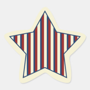 Patriotic Star Stickers