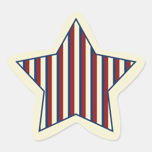 Patriotic Star Stickers (Front)