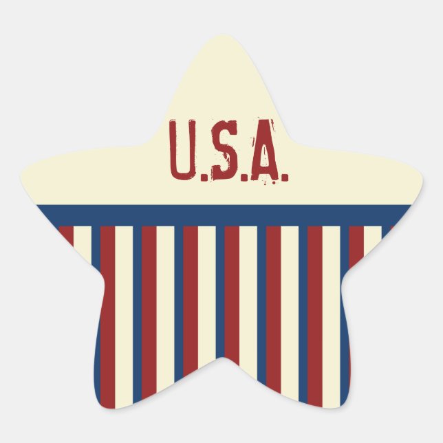 Patriotic Star Stickers (Front)