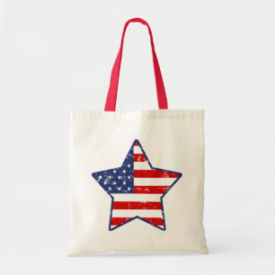Patriotic Star Tote Bag