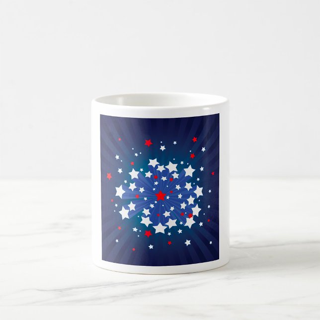 Patriotic Starburst Red White and Blue USA  Coffee Mug (Creator Uploaded)