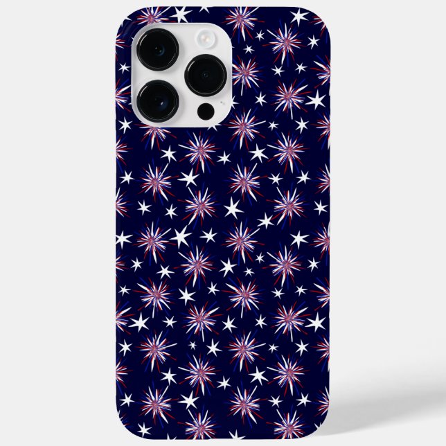 Patriotic Starbursts Case-Mate iPhone Case (Back)