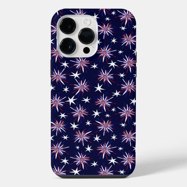 Patriotic Starbursts iPhone Case (Back)