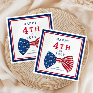 Patriotic Stars And Stripes 4th Of July Napkin