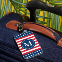 Patriotic Stars and Stripes Monogram