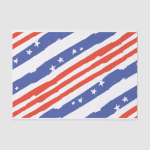Patriotic Stars and Stripes Tissue Paper