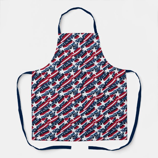 Patriotic Stars  Apron (Front)