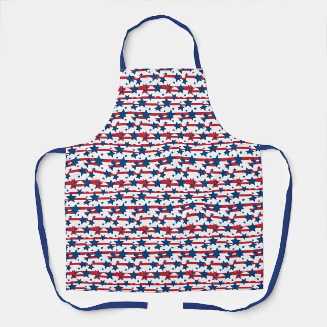 Patriotic Stars  Apron (Front)