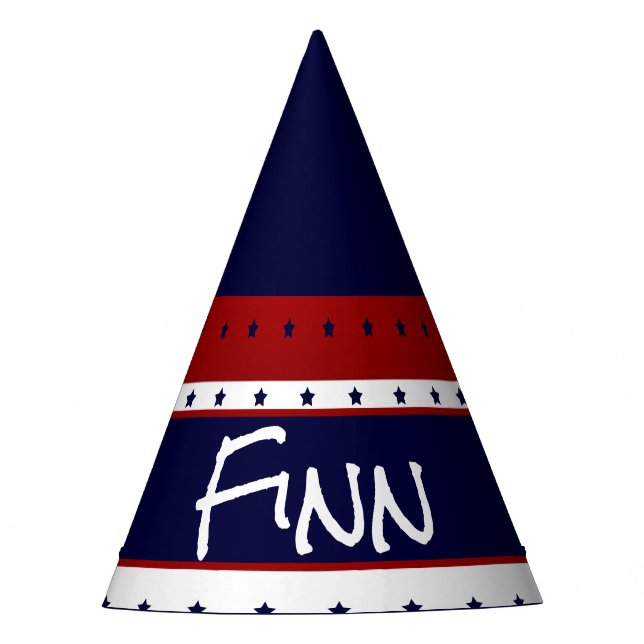 Patriotic Stars Baby  Baby Party Hat (Front)