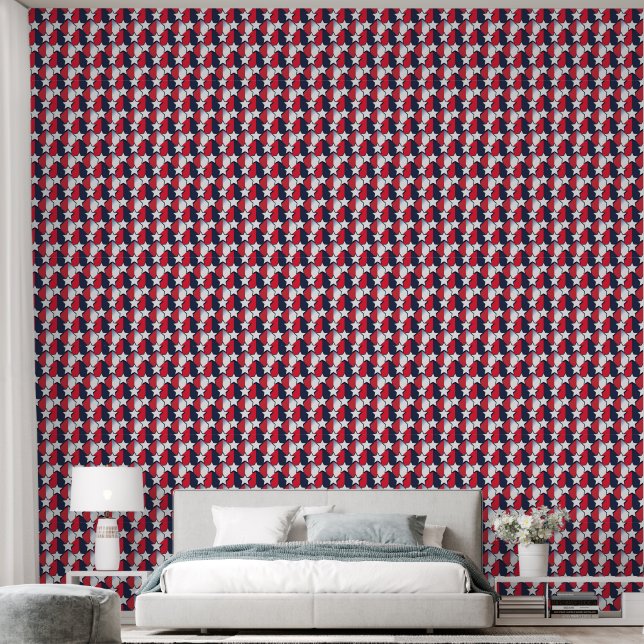 Patriotic Stars Background Curtain & Wallpapers (Bedroom)