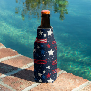 Patriotic Stars Bottle Cooler