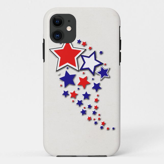 Patriotic Stars Case-Mate iPhone Case (Back)