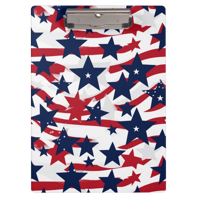 Patriotic Stars  Clipboard (Front)