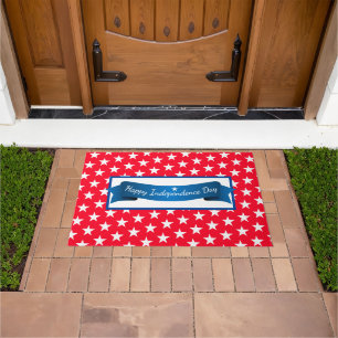 Patriotic Stars Door Mat