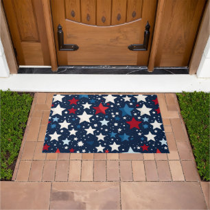 Patriotic Stars Doormat