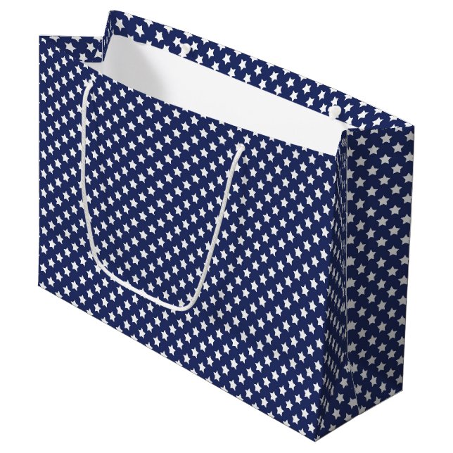 Patriotic Stars Gift Bag (Front Angled)