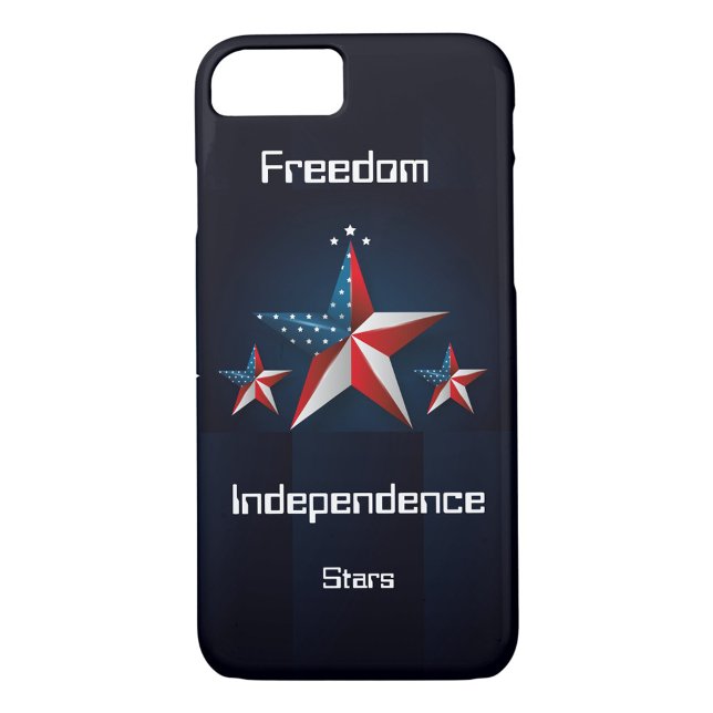 Patriotic Stars iPhone Case (Style: Case-Mate Barely There iPhone 8/7 Case)