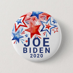Patriotic Stars Joe Biden 2020 6 Cm Round Badge