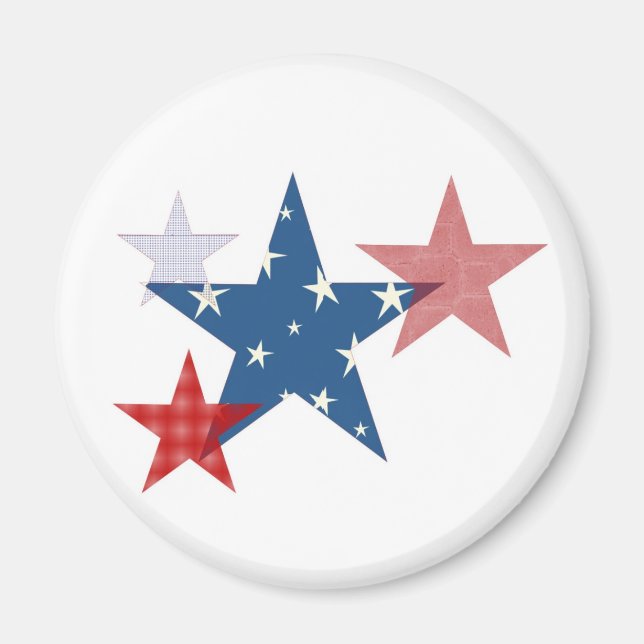 Patriotic Stars Magnet (Front)