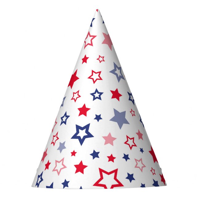 Patriotic Stars Party Hat (Front)