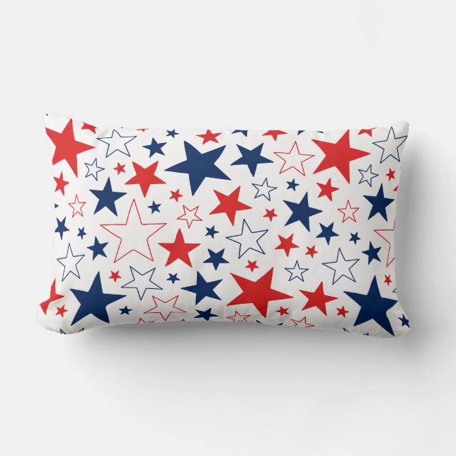 Patriotic Stars Pillow (Front)