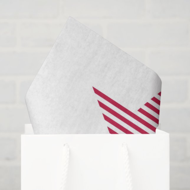 Patriotic Stars Red White Olympic Sports Fun Tissue Paper (Gift Bag)