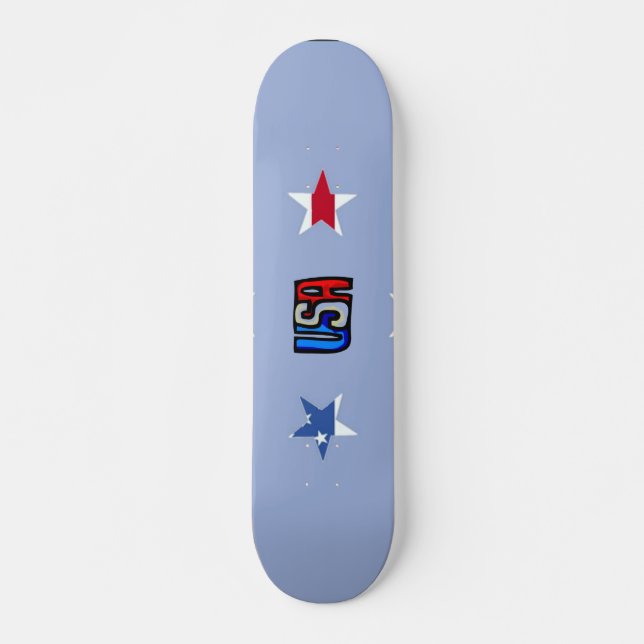 Patriotic Stars Skateboard (Front)