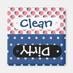 Patriotic Stars Stripes Freedom Flag 4th of July Magnet
