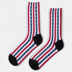 Patriotic Stars & Stripes Socks