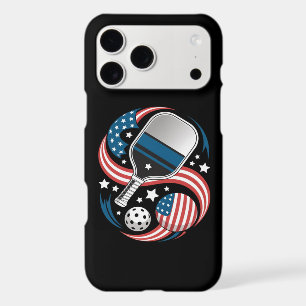Patriotic Stars Stripes USA Flag Pickleball