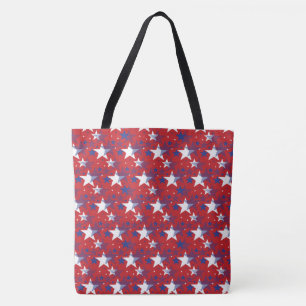 Patriotic Stars Tote Bag
