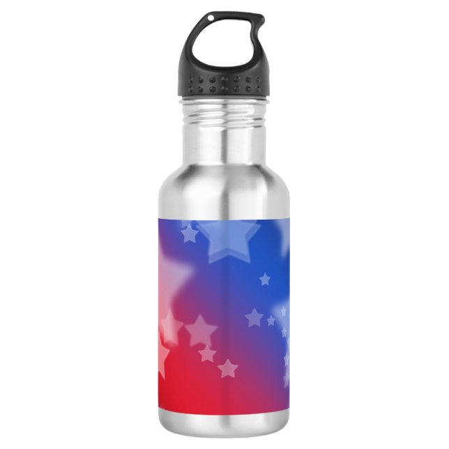 Patriotic Stars Water Bottle (Front)