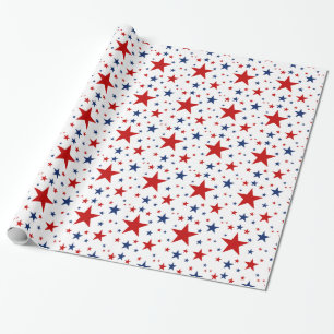Patriotic Stars Wrapping Paper