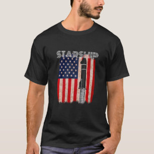 Patriotic Starship American Flag A Patriotic Stars T-Shirt