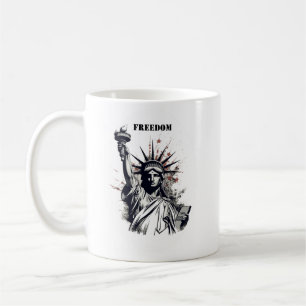 Patriotic Statue of Liberty Freedom Coffee Mug