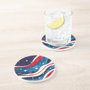 Patriotic Stone Coaster